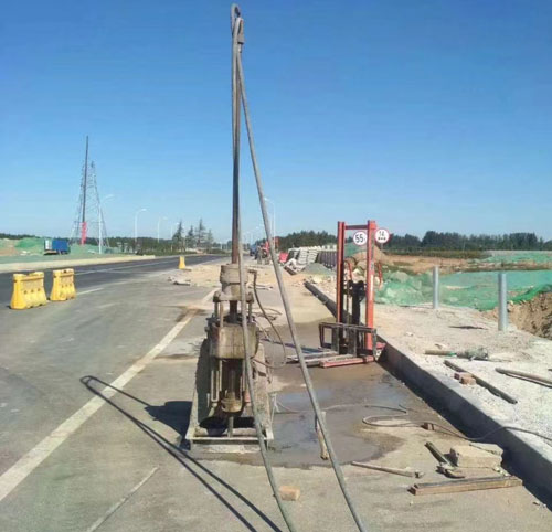 五华公路高聚物注浆加固